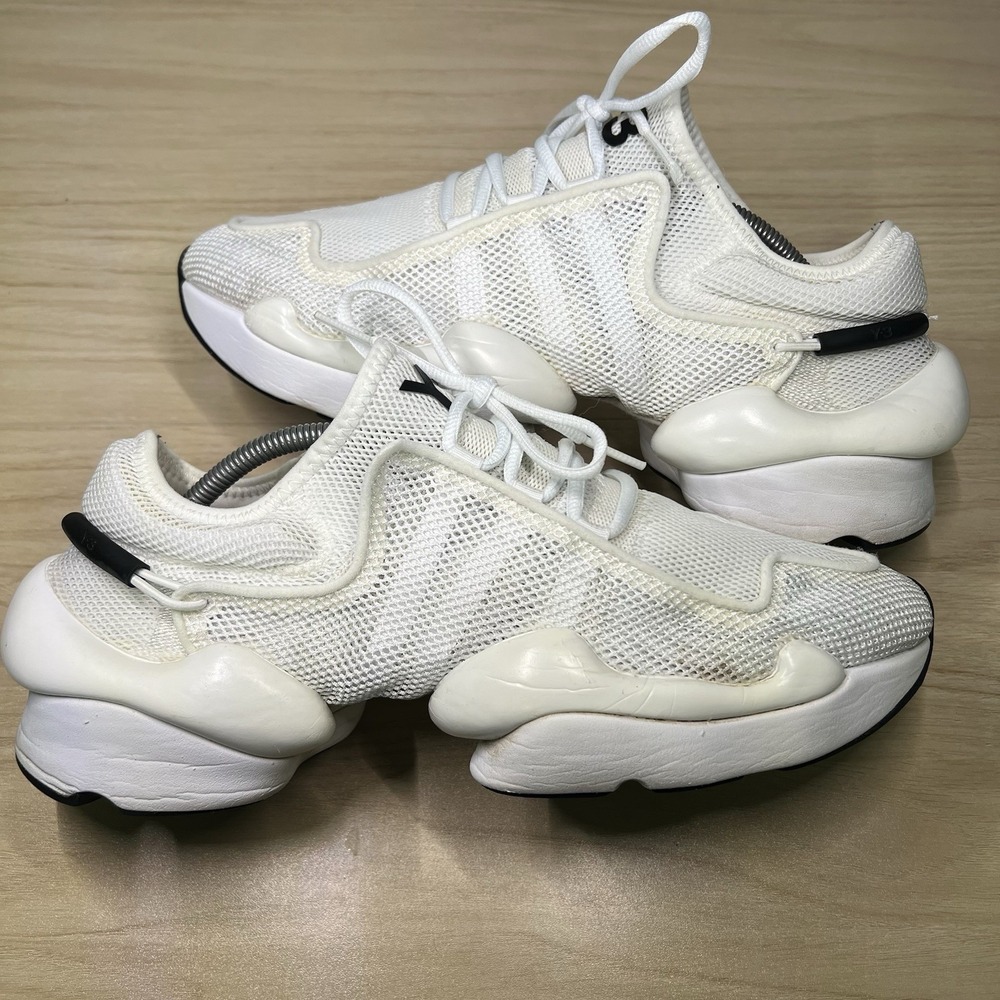 WHOW! 🔥 🔥 RARE Adidas Y-3 White Black Yohji Yamamoto Collab F99798 Men's 12.5